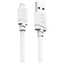 Hama Nabíjecí kabel USB USB 2.0 Apple Lightning konektor, USB-A zástrčka 1 m bílá 00201800