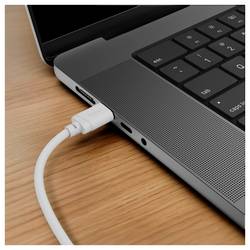 Hama Nabíjecí kabel USB USB 2.0 Apple Lightning konektor, USB-A zástrčka 1 m bílá 00201800