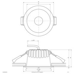 EVN C54N06090925 C54N06090925 LED vestavné svítidlo, LED, 6 W, černá