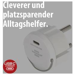Brennenstuhl 1508110010 adaptér, USB-C® zástrčka, 12 W, bílá