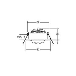 Brumberg 39383173 39383173 LED vestavné svítidlo, LED, žádná, 5 W, bílá