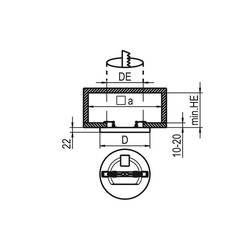 RIDI 322095 322095 LED stropní svítidlo LED pevně vestavěné LED 23 W bílá