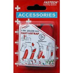 FASTECH® 687-330 pásek se suchým zipem s páskem háčková a flaušová část (d x š) 350 mm x 20 mm černá, červená 2 ks