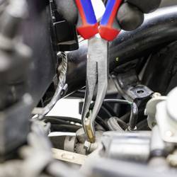 Knipex 38 35 200 pro elektroniku a jemnou mechaniku ploché jehlové kleště rovné vanadová elektrikářská ocel 200 mm