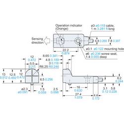 Panasonic indukční senzor přiblížení 12 x 7,1 mm PNP GX-H12B-P