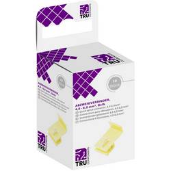 TRU COMPONENTS T1904C105, samořezná rychlospojka, 4-6 mm², kontakty 2, žlutá, 10 ks