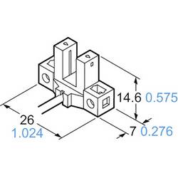 Panasonic vidlicová světelná závora PM-L45-P PM-L45-P typ L spínání za světla, spínání za tmy 5 - 24 V/DC 1 ks