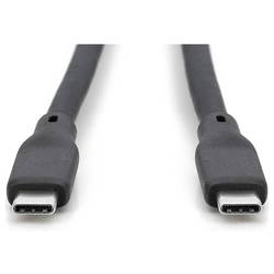 Digitus Kabel USB-C USB 4.0 USB-C ® zástrčka 2.00 m černá (matná) Vynikající odolnost proti stárnutí, flexibilní provedení, flexibilní vnitřní vodič, Dobrá
