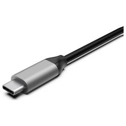 Hama 00200147 USB Hub 4 porty USB-C™ (USB 3.2 Gen 2), USB 3.2 (Gen 2) , USB-C® (s napájením) USB 3.2 Gen2 10 GBit/s šedá