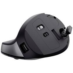 Trust TM-270 optická ergonomická myš, přenos bezdrátový, 6 tlačítko, 800 dpi, 1200 dpi, 1600 dpi, 2400 dpi, černá