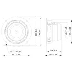 Lavoce FSN020.72 2 palec 5 cm širokopásmový reproduktor 15 W 8 Ω
