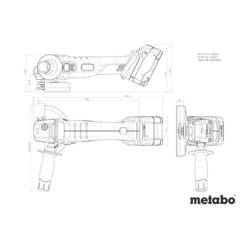 Metabo W 18 7-125 602371840 Akumulátorová úhlová bruska 125 mm, bezkartáčové, kufřík, bez akumulátoru, bez nabíječky, 18 V