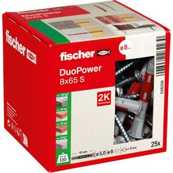 Fischer 538256 DUOPOWER 8x65 S LD 2komponentní hmoždinka 65 mm 8 mm 25 ks