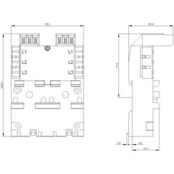 Siemens 3RV2917-4A sběrnicová lišta 1 ks (š x v x h) 91.4 x 129 x 58.5 mm