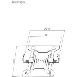 SpeaKa Professional SP-LTH-150 Držák na notebook Montáž na držáky VESA