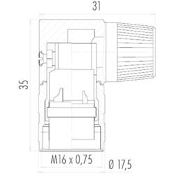 binder 09-0138-70-04 kulatý faston, 1 ks