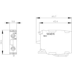 Siemens 3SU1400-1AA10-1HA0 kontaktní modul pro čelní upevnění 1 rozpínací kontakt kontaktní těleso 1 ks