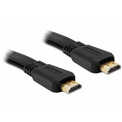 Delock HDMI kabel Zástrčka HDMI-A 5 m černá 82672 plochý HDMI kabel