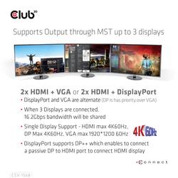 club3D USB-C® dokovací stanice 4K ChargingDock USB-C Vhodné pro značky (dokovací stanice pro notebook): Club 3D napájení USB-C®