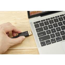 Renkforce DisplayPort kabel Konektor DisplayPort, Konektor DisplayPort 1.00 m černá RF-5245266 4K UHD Kabel DisplayPort