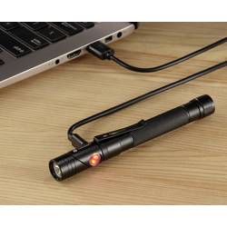 TOOLCRAFT 2-in-1 TO-7838457 SMD LED kapesní svítilna s režimem stroboskopu, s USB rozhraním, nastavitelná, s klipem na opasek napájeno akumulátorem 250 lm 3.5