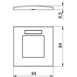 OBO Bettermann 6119338 kryt (š x v) 84 mm x 84 mm 1 ks bílá
