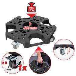 KS Tools 160.0680 kolečková plošina na pneumatiky (Ø x v) 800 mm x 155 mm