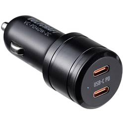 VOLTCRAFT VC-PD40W-2C USB nabíječka, USB Power Delivery (USB-PD) , 2x USB-C®, 40 W, Dodávka energie, černá