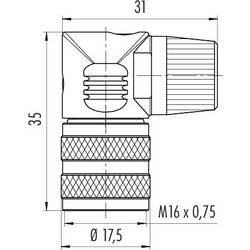 binder 09 0146 70 07 09 0146 70 07-20 úhlová zásuvka, 1 ks
