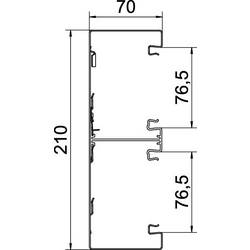 OBO Bettermann 6278400 parapetní lišta (d x š) 2000 mm x 210 mm 1 ks bílá