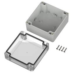 TRU COMPONENTS 6U07121208139 TC-13865124 Průmyslová skříň 119.9 x 119.9 x 75 polykarbonát světle šedá, transparentní 1 ks