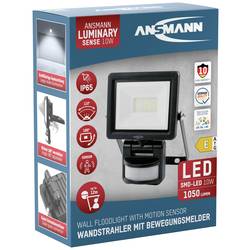 Ansmann WFL10W-S 1600-0621 nástěnný LED reflektor Energetická třída (EEK2021): E (A - G) 10 W Barvy světla (LED svítidlo): denní bílá