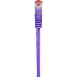 Renkforce RF-4724922 RJ45 síťové kabely, propojovací kabely CAT 6 S/FTP 3.00 m fialová s ochranou, pozlacené kontakty, samozhášecí 1 ks