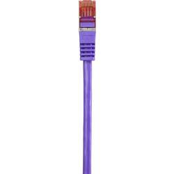 Renkforce RF-4724922 RJ45 síťové kabely, propojovací kabely CAT 6 S/FTP 3.00 m fialová s ochranou, pozlacené kontakty, samozhášecí 1 ks