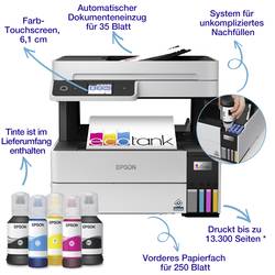 Epson EcoTank ET-5150 multifunkční tiskárna inkoustová barevná A4, A4, A6 tiskárna, skener, kopírka Wi-Fi