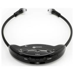 Geemarc CL7700 špuntová sluchátka (In Ear) Bluetooth®, bezdrátová stereo černá regulace hlasitosti Hi-Fi