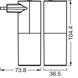OSRAM HOMELIGHTING LUNETTA FLARE 830 Black 4099854444418 nástěnné světlo 0.20 W černá