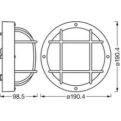 OSRAM HOMELIGHTING Bulkhead Essential Round E27 White 4058075845602 stropní svítidlo, nástěnné světlo E27 bílá
