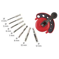 kwb 499900 sada děrovacích pil 8dílná 4 mm, 5 mm, 6 mm, 7 mm, 8 mm, 10 mm, 12 mm diamantová vrstva 8 ks