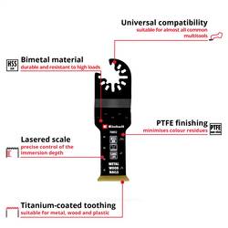 Einhell 708052 Tauchsägeblatt BIM-TI, 29mm bimetalový ponorný pilový list 29 mm 1 ks
