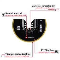 Einhell 708059 Sägeblatt halbr. BIM-TI 100mm bimetalový ponorný pilový list 100 mm 100 mm 1 ks