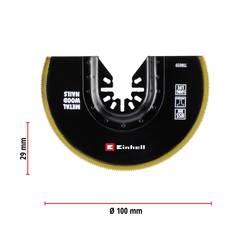 Einhell 708059 Sägeblatt halbr. BIM-TI 100mm bimetalový ponorný pilový list 100 mm 100 mm 1 ks