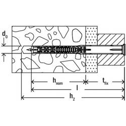 Fischer 562149 DuoXpand T hmoždinka s dlouhým dříkem 80 mm 8 mm 50 ks