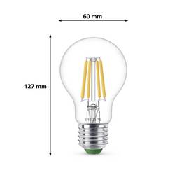 Philips 8720169283886 LED Energetická třída (EEK2021) A (A - G) E27 4 W = 60 W teplá bílá 3 ks
