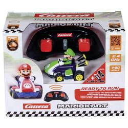 Carrera 370430033 CARRERA - 2.4GHz Mario Kart Mini RC - Luigi Paperbox 1:50 RC model auta elektrický závodní auto vč. akumulátorů a kabelu k nabíjení