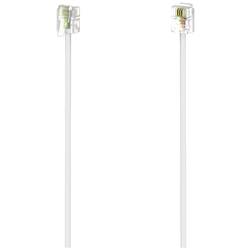 Hama telefonní kabel [1x RJ11 zástrčka 6p4c - 1x RJ11 zástrčka 6p4c] 10 m bílá
