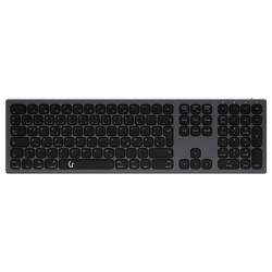 Keysonic KSK-8023BTRF (DE) bezdrátový, Bluetooth® klávesnice německá, QWERTZ antracitová, černá nabíjecí