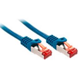 LINDY 47353 RJ45 síťové kabely, propojovací kabely CAT 6 S/FTP 1.50 m modrá dvoužilový stíněný 1 ks