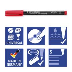 Staedtler Lumocolor 313-9 BK-1 permanentní popisovač černá Vodotěsné: Ano