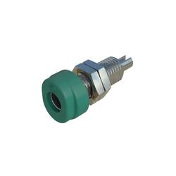 Hirschmann Test & Measurement BUG 10 zdířka pro banánek zásuvka, vestavná vertikální Ø pin: 4 mm zelená 1 ks